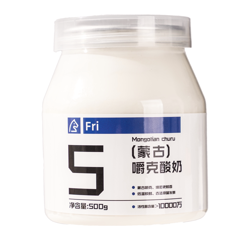 蒙古嚼克低温酸奶500g桶内蒙发