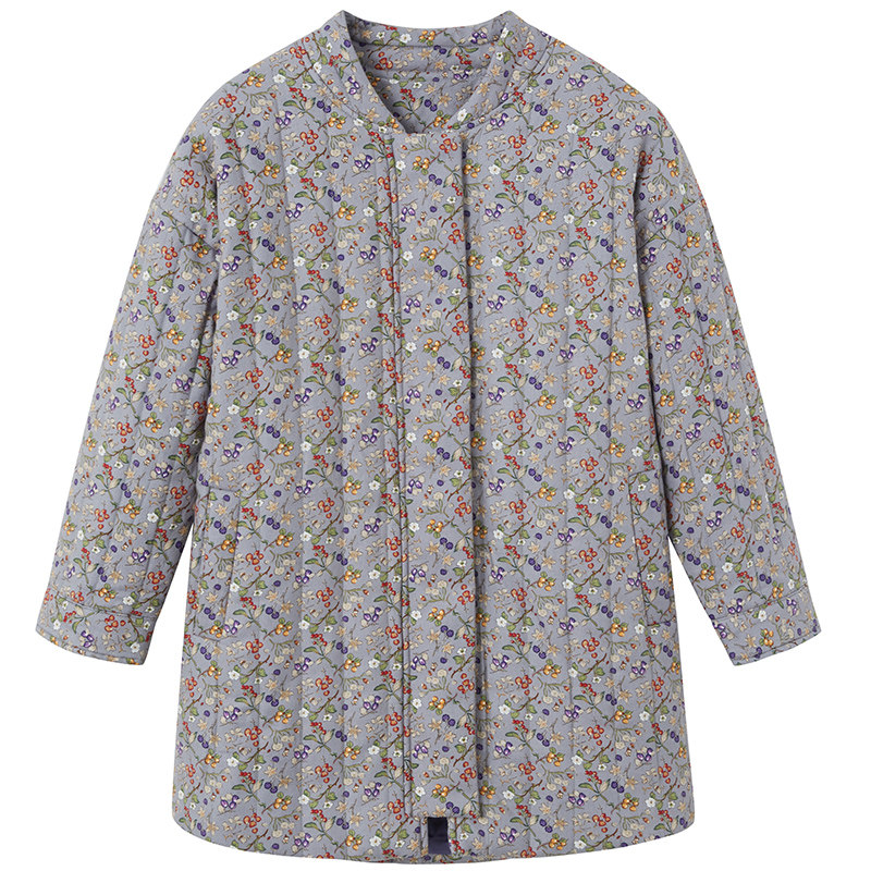 碎花手工棉衣高端母女装长款棉服