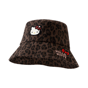 三丽鸥HelloKitty豹纹渔夫帽女