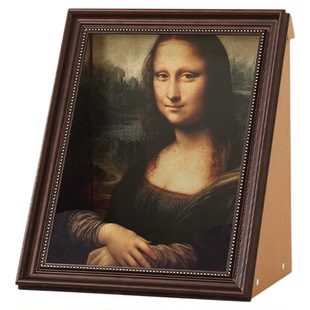 蒙娜丽莎4D立体油画猫窝猫抓板猫屋瓦楞纸世界名画相框猫咪玩具