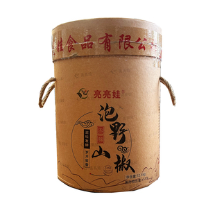 亮亮娃泡野山椒12.5kg四川泡菜泡青野山椒泡辣椒炒菜餐饮桶装商用