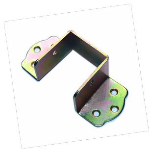 加厚2.5mm床托挂角U形角码固定扣实木横梁关铰家具方管连接件耳朵