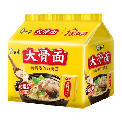 白象经典大骨面方便面113g×5包