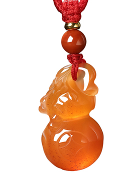 优选宫廷御用级满肉南红葫芦项链