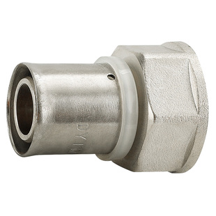 铝塑管内丝接头4分6分1寸变径直接暖气管卡压式直通管件接头配件