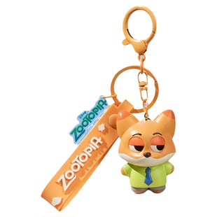 新款疯狂动物城挂件朱迪毛绒玩偶公仔包包钥匙扣书包挂饰情侣礼物