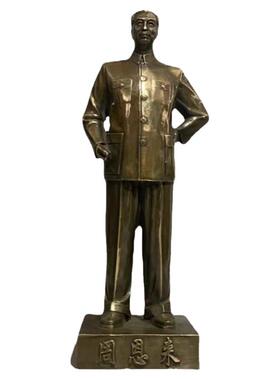铜邓小平雕塑半身伟人周恩来总理