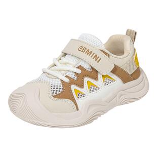 英贝米尼男童鞋子春季2026新款透气儿童鞋子宝宝网面运动鞋女童鞋