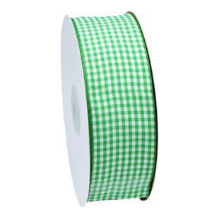 4cm两色格子织带ins手工烘焙礼盒包装婚庆手捧花丝带发圈耳饰配件