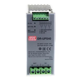 DR-UPS40明纬消防应急模块24V DC UPS电池控制器直流不间断电源