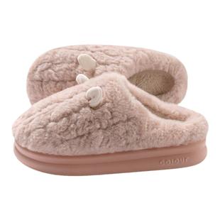 踩屎感棉拖鞋女款2025新款冬季家居室内保暖情侣毛绒拖鞋男秋冬天