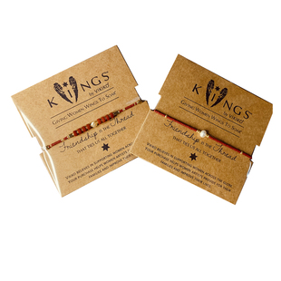 VIKIKO串珠海竹珊瑚红色女生珍珠个性小手链黑胆石闺蜜小礼物