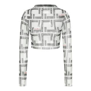 AtelierMissLu【心动记号】2024春夏品牌定制字母印花透肤短上衣