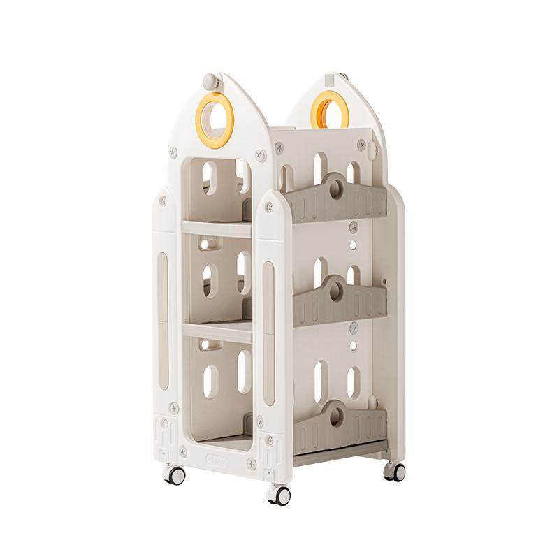 mloong曼龙绘本架一体落地收纳柜