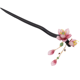 新中式古风发簪女步摇流苏盘发木簪子汉服旗袍盘发头饰原创设计