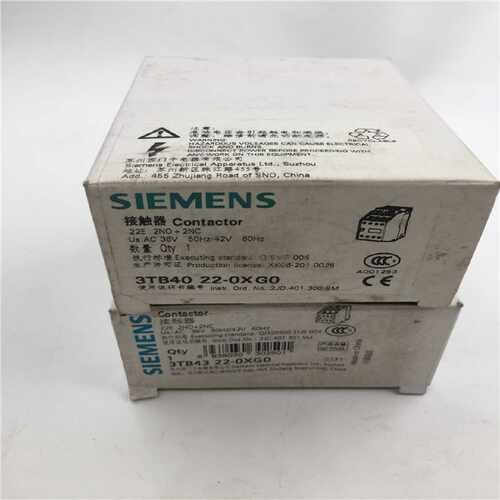 议价西门子交流接触器3TB4022-0XG0/3TB4322-0XG0 现货 带包装