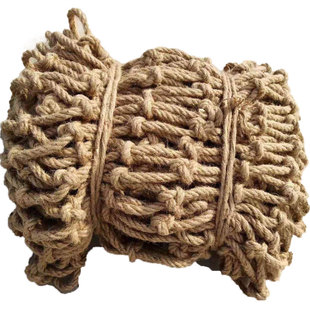 麻绳挂衣网麻绳吊顶网麻绳装饰网麻绳攀爬网防护网 麻绳隔断