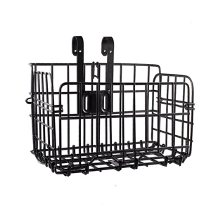 自行车篮子可折叠前车筐山地车后车筐车篓买菜篮子后货架侧挂篮筐