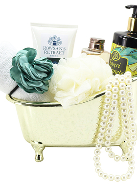 小浴缸仿卫生间摆件珍珠软装摆件