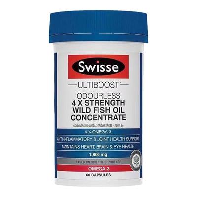 swisse4倍深海鱼60粒胶囊补脑油
