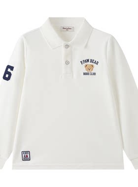 【熊宝棉】PawinPaw卡通小熊童装26年秋季新款男童男宝宝Polo衫