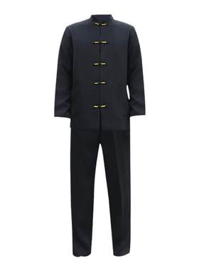 男款中山装新中式立领伴郎服主持人礼服中国风高中学生演出服唐装