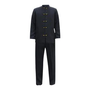 男款中山装新中式立领伴郎服主持人礼服中国风高中学生演出服唐装