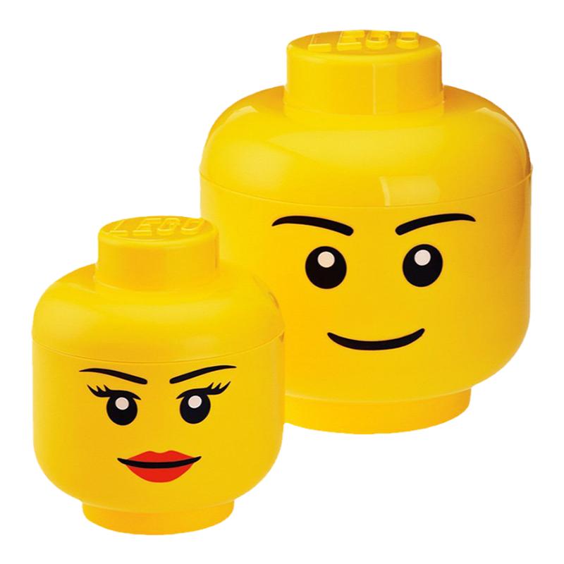 ROOM乐高人仔头收纳盒 lego儿童 玩具桶储物整理箱塑料收纳 礼物