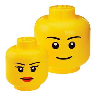 ROOM乐高人仔头收纳盒lego儿童 玩具桶储物整理箱塑料收纳