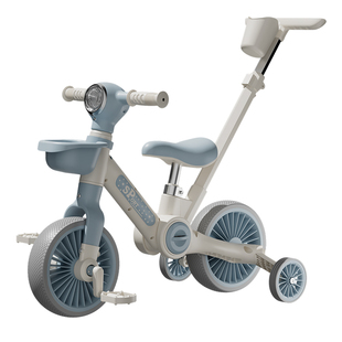 多功能儿童平衡车1到3岁男女宝宝滑行滑步入门防侧翻三轮车脚踏车