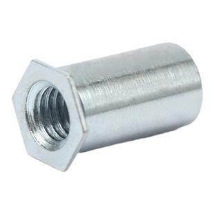 镀锌通孔压铆螺母柱 碳钢六角压铁板柱压铆件SOOM2M2.5M3M4M5M6M8