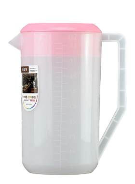 奶茶店塑料带盖量杯耐热果汁壶