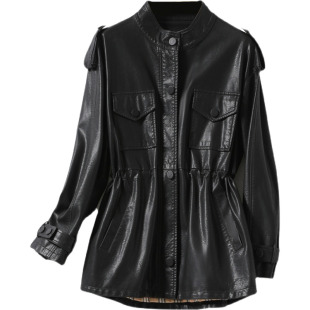 海宁皮衣女常规款收腰显瘦真皮女士皮夹克2026春秋新品绵羊皮外套