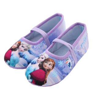 秋冬女童室内地板鞋儿童拖鞋静音幼儿园软底小童公主女孩宝宝布鞋