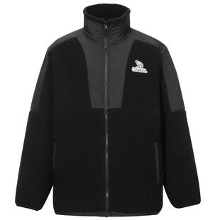 骆驼男装保暖新款加厚撞色拼接立领抓绒衣抗静电羊羔绒卫衣外套男