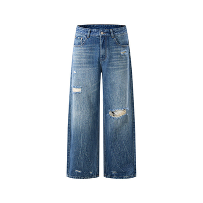 DESTROYEDBAGGYDENIM水洗丹宁