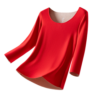 本命年红色七分袖女2025新款蛇年结婚保暖套装秀禾内搭秋衣秋裤冬