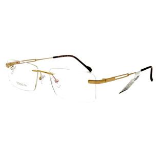 思柏（STEPPER）眼镜框男女款无框板材+钛材近视眼镜架SI-72006