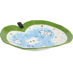 肆月盘子可爱陶瓷水果盘甜品盘家用2025新款菜盘碟子早餐盘高颜值