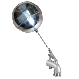 304不锈钢可调节弯头浮球阀 全自动开关水位控制器水塔水箱4分6分