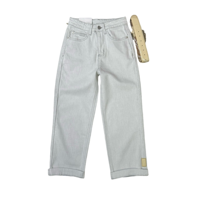 直筒法棍裤2026春夏季挽边九分裤