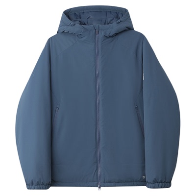 蜘蛛秋冬男子P棉防风连帽厚棉服