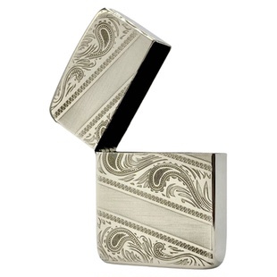 【祝融烟具】1941无标白铜煤油打火机外壳精雕时尚个性把玩男礼品