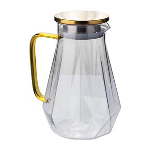 冷水壶玻璃耐高温家用水杯耐热茶壶凉水壶客厅大扎壶杯子水壶套装