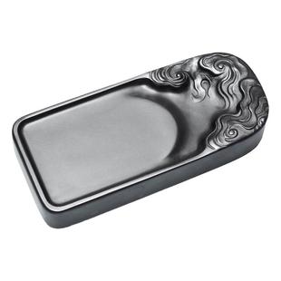 多功能小砚台原石歙砚笔搁文房四宝书法专用可磨墨墨碟镇纸镇尺砚