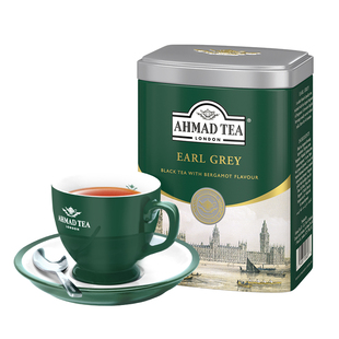 英国AHMAD TEA亚曼进口茶锡兰英式早餐伯爵红茶粉烘焙散茶100g