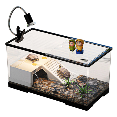 乌龟缸新款客厅豪华别墅塑料带盖