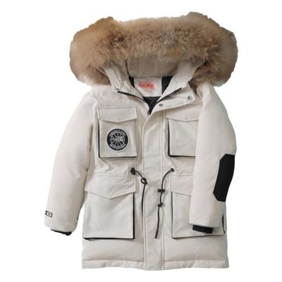 雅鹿中长款加厚儿童洋气羽绒服