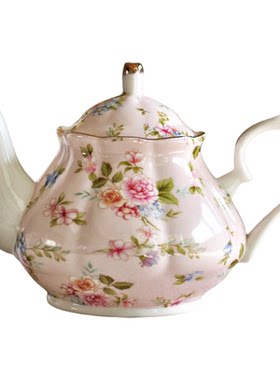陶瓷花茶壶咖啡壶耐热过滤泡茶壶