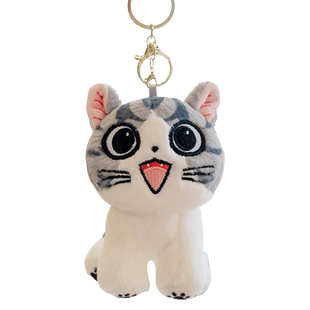 正版起司猫钥匙扣挂件可爱迷你小号猫咪公仔玩偶书包背包包包挂饰